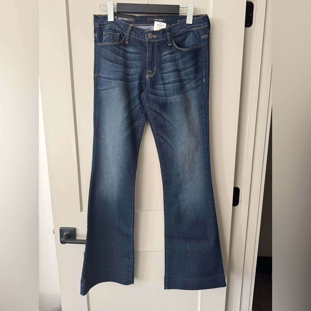 Flying Monkey Dark Blue Flare Jeans